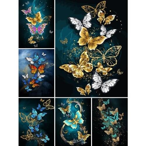 5D DIY Diamond Painting Animals Butterfly Cross Stitch Kit Full Drill Embroidery Mosaic Art Picture of Rhinestones Home Decor