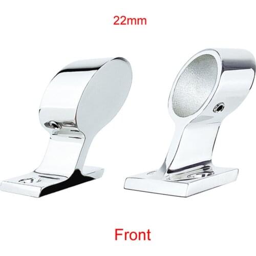 60 Deg Left End Stanchion Seat Marine Hand Rail Fitting 7/8" for Sailboat Yacht