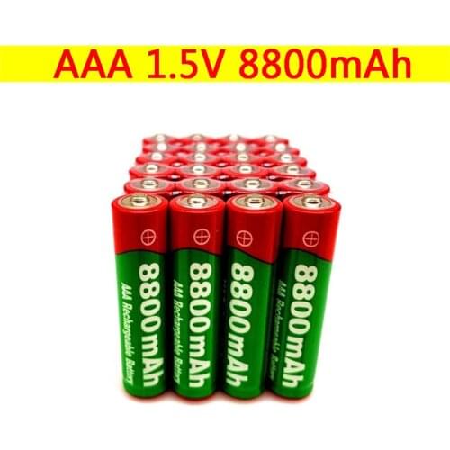 New1.5V AAA rechargeable battery 8800mAh AAA 1.5V New Alkaline Rechargeable battery for led light toy MP3 long life