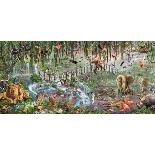 DIY Diamond Painting Wildlife Art Handmade Needlework Diamond Embroidery Art Forest & Jungle Full Rhinestone Cross Stitch Mosaic