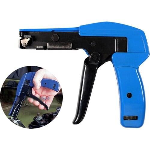 Zip Tie Automatic Tensioner Cutter Pilers with Steel Handle Nylon Ties Cable Management Fastening Clamping Cutting Tool