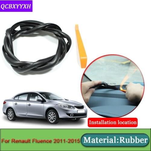Car-styling For Renault Fluence 2011-2015 Anti-Noise Soundproof Dustproof Car Dashboard Windshield Sealing Strips Accessories