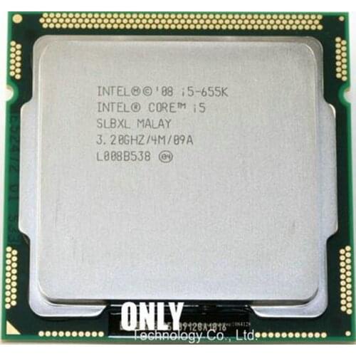 Free shipping Original Intel CPU Core I5-655k CPU/ 3.2GHz/ LGA1156 /4MB/ Dual-Core/Free Shipping i5 655k i5 760 750 i5-750