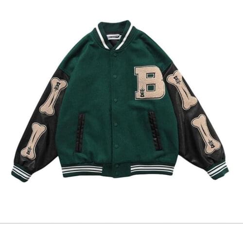 Hip Hop Baseball Uniforms Coats Womens Jackets Egirl High Street Casual Coat Loose Stitching Jacket Tops Y2K Alt Clothes Indie