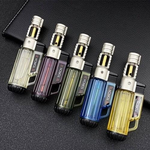 Butane Torch Turbo Lighters Gas Lighter Kitchen Cooking Lighter Spray Gun Metal Cigar Cigarettes Accessories Smoking Lighters
