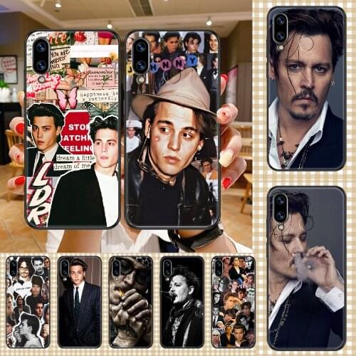 Johnny Depp Phone case For Huawei Honor 6 7 8 9 10 10i 20 A C X Lite Pro Play black pretty bumper art cover soft waterproof