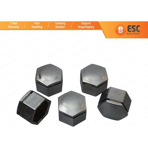 ESC ESP633 5 Pieces Car Wheel Bolt Screw Cover 1008208 Silver Color Plastic Cap for Vauxhall Opel GM 21.40mm * 22 mm