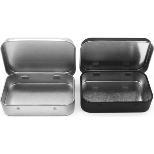 Cigarette Case Box Black Tobacco Storage Box humidor rolling paper box Jewelry Candy Coin Key Organizer Tin Flip Gifts Sealed