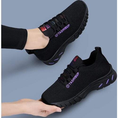 Women Sneakers Lace Up Fashion Mesh Breathable Flat Ladies Vulcanized Shoes Women Casual Comfortable Shoes Female Footwear 2021