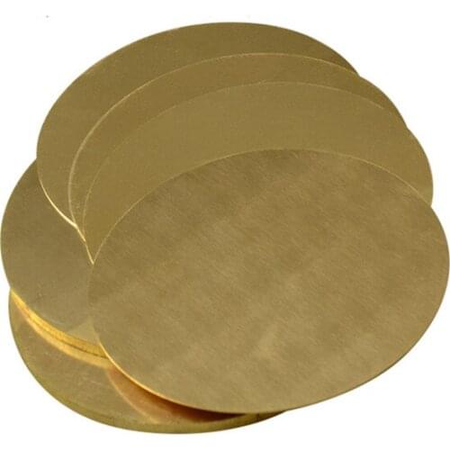 Brass Disc Round Plate Sheet Dia. 50mm 100mm 150mm 200mm H62 Copper Sheet Plate