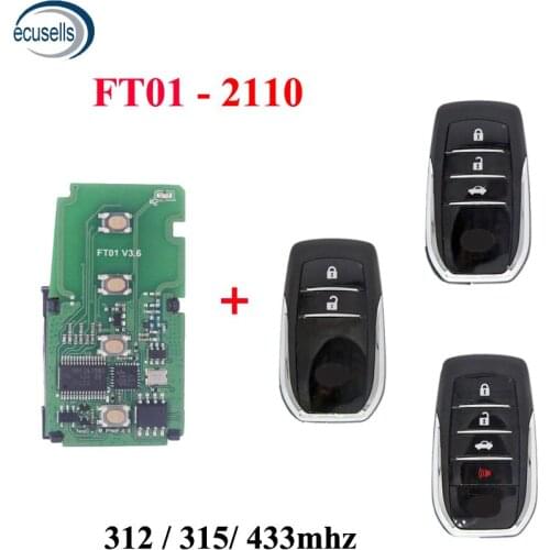 Lonsdor FT01-2110 312/314/433MHz Car Remote Smart Key forToyota/Lexus Keyless Control Transmitter Circuit Board PCB 8A