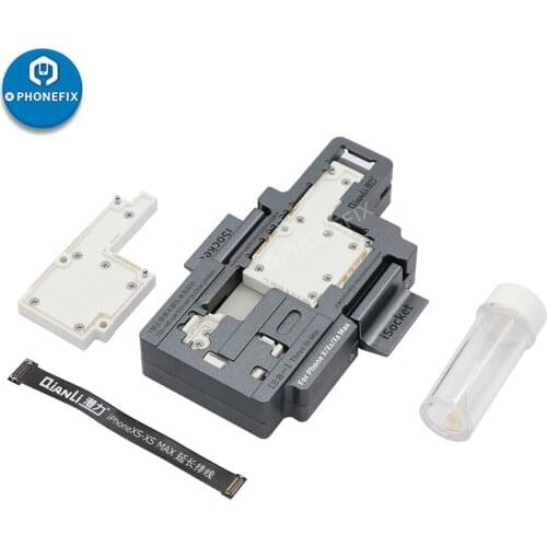 QIANLI ISocket MainBoard Layered Testing Frame For IPhone X XS XSmax Upper Lower Layers Logic Board Function Diagnostic Tool