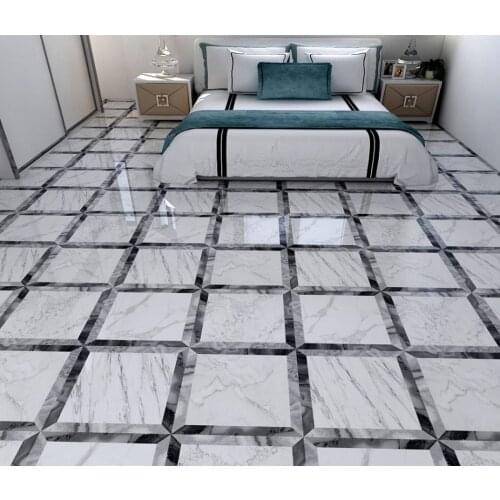 Marble living room bedroom floor 3D Floor Mural Painting Living Room Restaurant Self-Adhesive floor