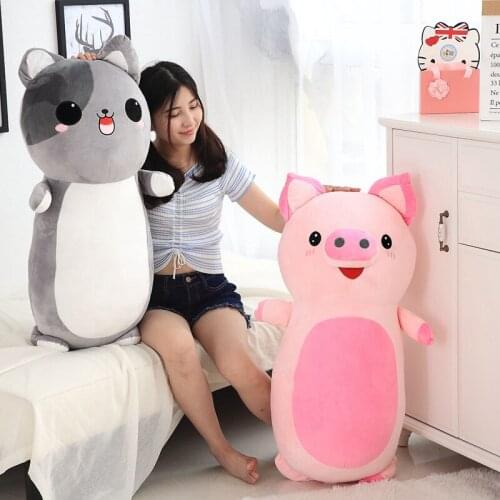 Soft Animal Cartoon Pillow Soft Sofa Cushion Cute Fat Dog Cat Unicorn Pig Hamster Plush Toy Stuffed Lovely kids Birthyday Gift
