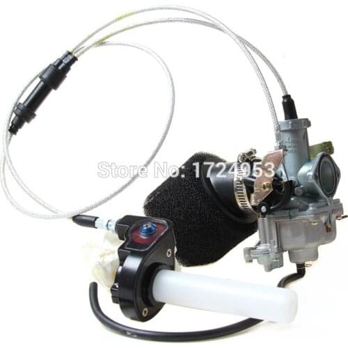 30mm PZ30 IRBIS TTR250 Tuning Tuned Power Jet Accelerating Pump Carburetor + Visiable throttle handle + Dual Cable + Air filter