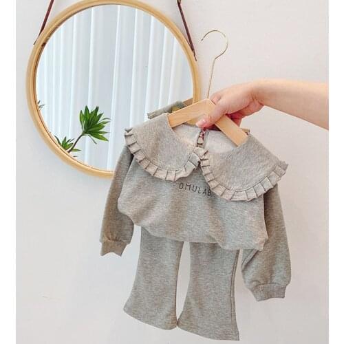 New Baby Kids Clothes Pants Set Children 2pcs for 1-7ys Fashion Sport Outfits Loungewear Casual Pullover Tracksuit