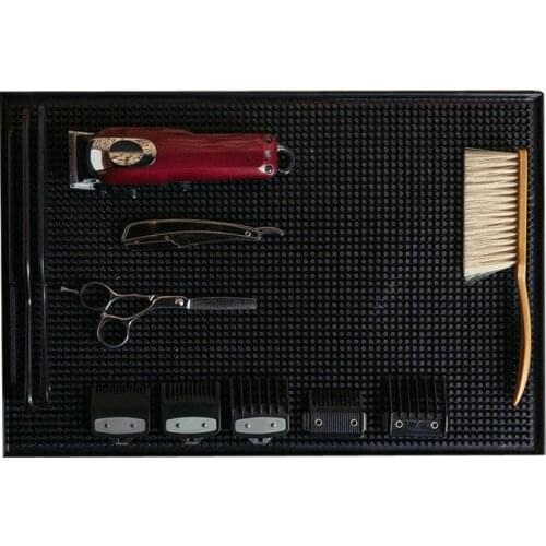 New Pro Salon Black Hairdresser Tools Non-slip Pad Hair Dryers Hair Trimmers PP Soft Antiskid Mat Cushion Keep Hairdressing Kits