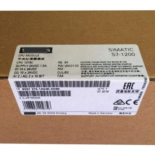 New original 6ES7215-1AG40-0XB0 CPU1215C central processor module spot