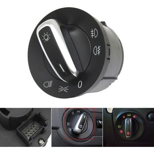 Headlight Control Switch 5ND941431A 3C8 941431C 1K0941431 for VW Passat B6 3C Golf Jetta Tiguan Touran Caddy Rabbit