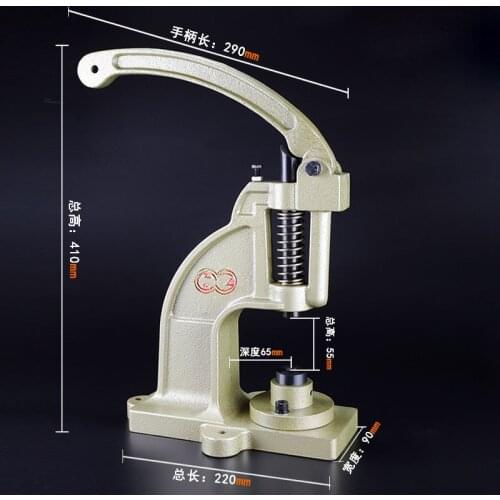 Half-Manual DK98/KAM Manual DK93 Hand Press Machine Grommet Eyelets Snap Button Molds Install Machine Hand Punch Tool
