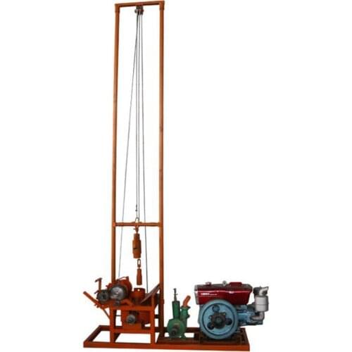 Portable Hydraulic Diesel Well drilling machine Cheap for Deep Water Drilling Machine 80M in Pakistan