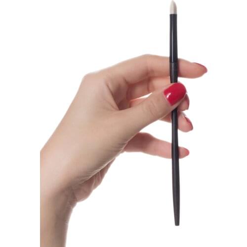 F12 Professional Handmade Makeup Brushes Ultra-soft Saibikoho Goat Hair Triangle Eye Shadow Brush Ebony Handle Make Up Brush