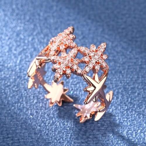 YaYI Jewelry Princess Cut White 100% Zircon Gold Color Engagement Bright Wedding Heart Adjustable Lovers Party Rings Gifts