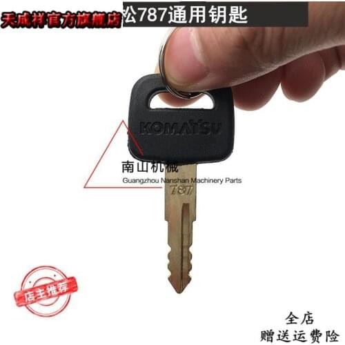 20pc #787 TR2611434 Black handle key For Komatsu Heavy Equipment Excavator Dozer Loader Backhoe Forklift, Kalmar Dressta