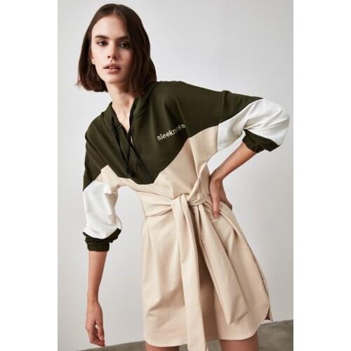 TRENDYOLMİLLA Womens Hoodies Dresses