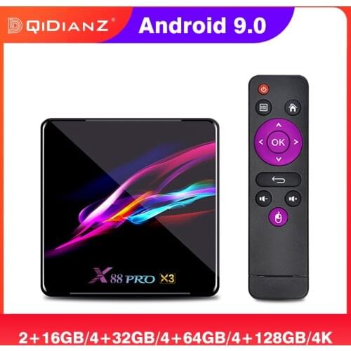 X88 Pro X3 Smart TV BOX Android 9.0 Amlogic S905X3 Quad Core 1080p 4K Google Play 2G 16G X88Pro X3 Set Top Box