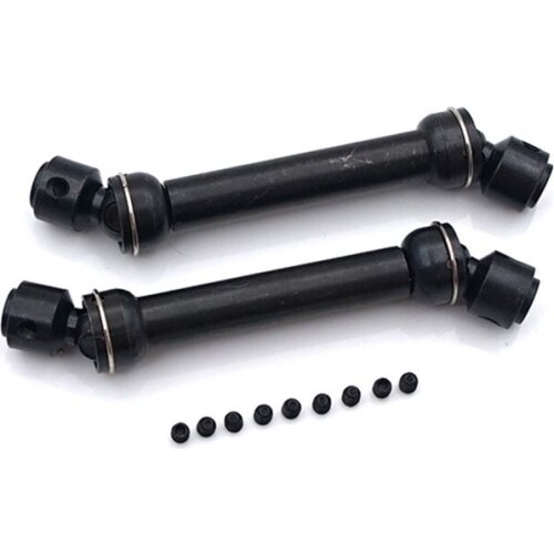 2PCS 86-126mm Metal Steel Universal Drive Shaft for RC Crawler Car SCX10 D90 RC Cars Part Accessories