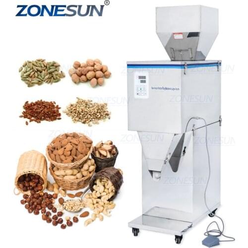 DL-5000 Vibration Coffee Bean Tea Bag Sachet Powder Pouch Semi Automatic Racking Weighing Filling Machinery