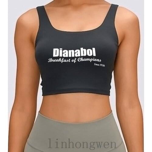 Black Steroid BodyWorkout Gym Bodybuildin Women Tank Top Cotton Anti-Wrinkle S-XL Crop Top