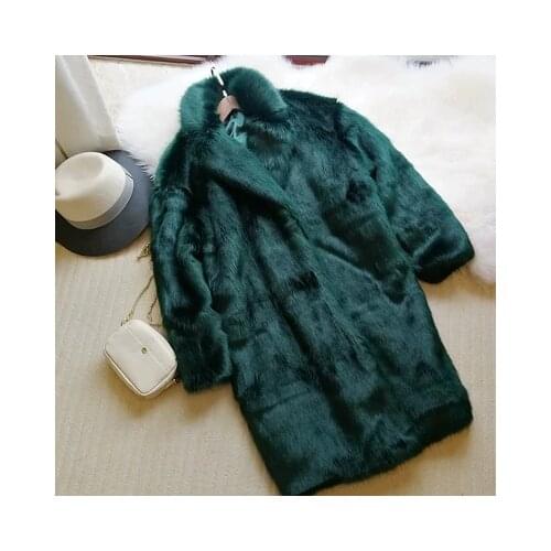 2018 New Style High-end Fashion Women Faux Fur Coat S56