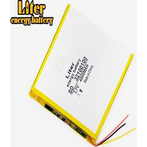 3 line Three wire battery.3.7V 4000mah 32100100 lithium ion battery Li-ion battery for MP3 MP4
