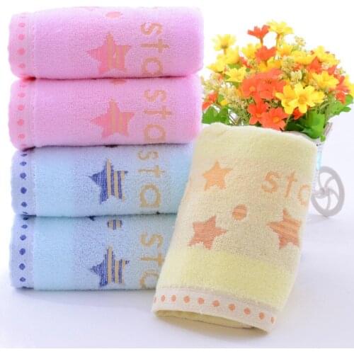 3PCS*LOT Lovely Bear Stars Moon Genuine Jacquard Face Hand Towel High Quality 34cm*74cm 100% Pure Cotton Brand Bath Towel Set