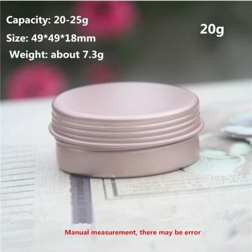 20-25g ML Aluminum Jars Lip Balm Tin Container Round Aluminum jar 200pcs Including Courier charges