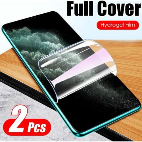 2Pcs Full Cover Hydrogel Film For Oppo A9 2020 A5 A91 A31 A8 Screen Protector Find X2 X A92S A52 A72 R19 R17 R15 K3 K1 Soft Film