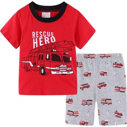 2021 Jumpingbaby Boys Clothes Children Clothing Sets Enfant Garcon Car Bus Conjunto Infantil Kids Summer Outfits Jongens Kleding