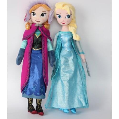 Disney Anime Frozen Dolls 40cm Stuffed Princess Elsa Anna Brinquedos Boneca Plush Toys Children Birthday Gift