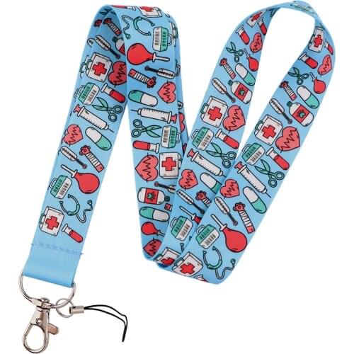 LT805 Medical doctor Lanyard for Keychain Neck Strap lanyard Card ID Badge Holder Key Chain Key Holder Keyring nurse Accessories