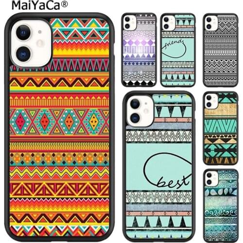 MaiYaCa Chevron Monogrammed line Phone Case Cover For iPhone SE 6s 7 8 plus X XR XS 11 12 pro max Samsung Galaxy S8 S9 S10 shell