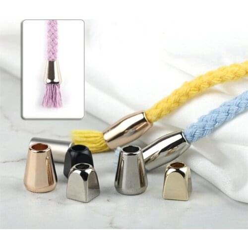 Metal Lock Cord StopperBuckle Rope Ends Hanging Drawstring Bell Rope Buckle for Bag Shoes Garment Accessories Cord End Caps