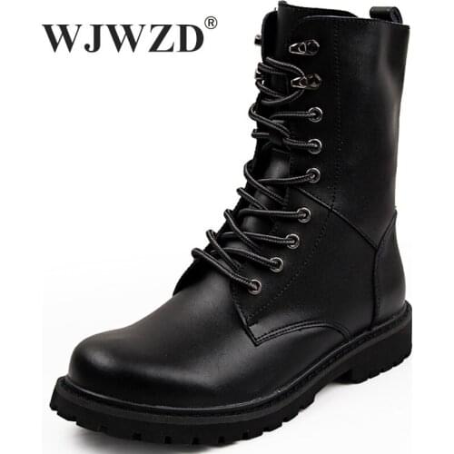 Fashion Trend Mens Boots Italian Handmade Mens Shoes Outdoor Comfortable Walking Boots Wear-resistant Rubber Shoes Masculina