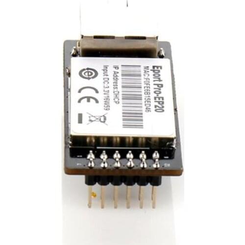 Wifi module Eport Pro-EP20 Linux Network Server Port TTL Serial to Ethernet Embedded Module DHCP 3.3V TCP IP Telnet