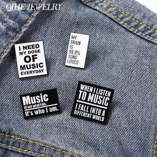 Musician Pins Musical Brooches Music Notes Metal Badge for Backpack Hat Bags Accessories Gift for Music Crazy Fans