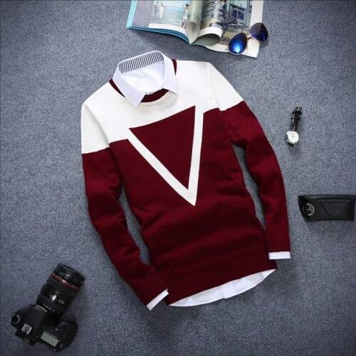 NEW 2018 casual Long-sleeved pullover sweater O-neck sweater