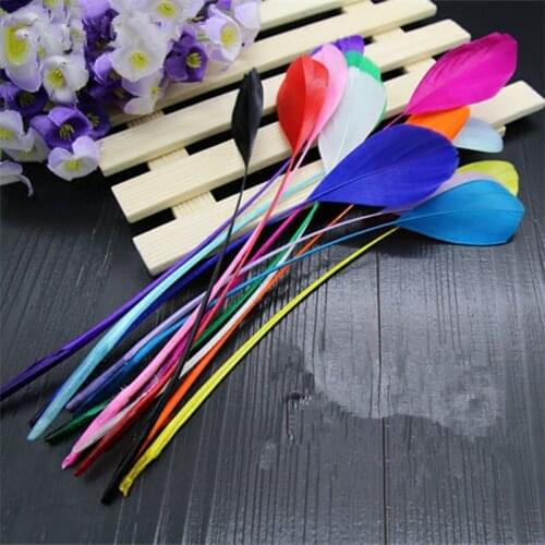 New sell 50 pcs beautiful goose wing feathers 5-7 "/ 13-18cm long DIY jewelry decorative accessories decorative feathers