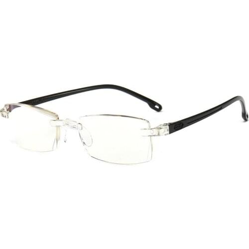 Anti Blue Light Reading Glasses Women Men Rimless Hyperopia Eyeglasses Computer Eyewear Presbyopia Reader Glasses +1.0 1.5 2.0
