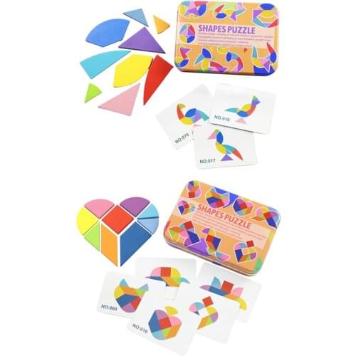 Tangram Puzzle 100 Patterns Shape Puzzles Jigsaw Stacking Develop